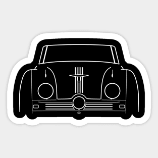 Austin A90 Atlantic classic 1940s British car white outline graphic Sticker